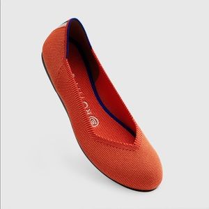 Rothy’s The Flat shoe in Orange